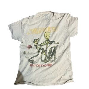 NIRVANA White Smiley Face T-Shirt